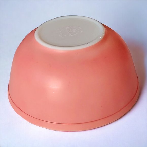 "RARE" Authentic 1950's Pyrex Pink Nesting Mixing Bowls Set of 4 - Picture 10 of 15